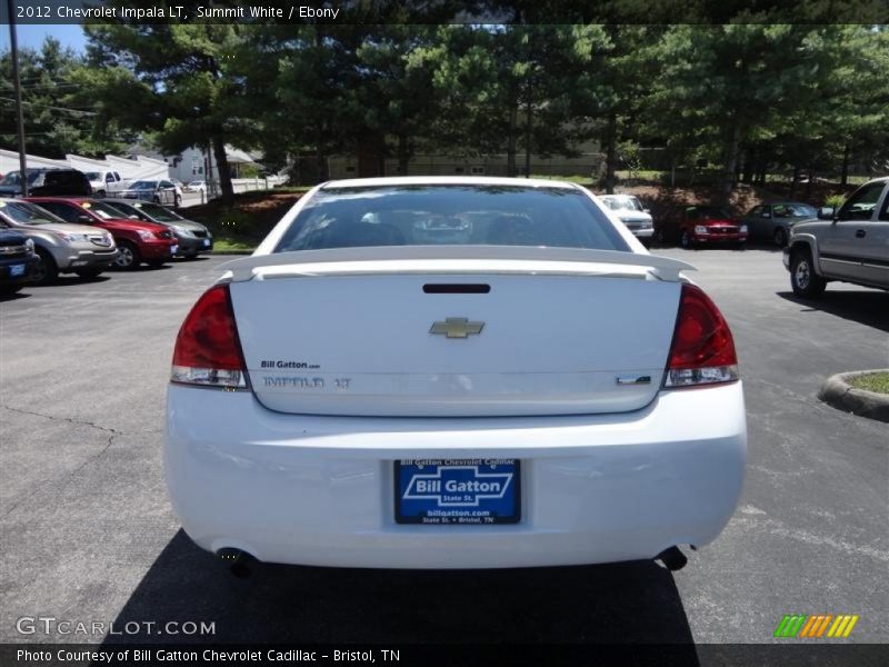 Summit White / Ebony 2012 Chevrolet Impala LT