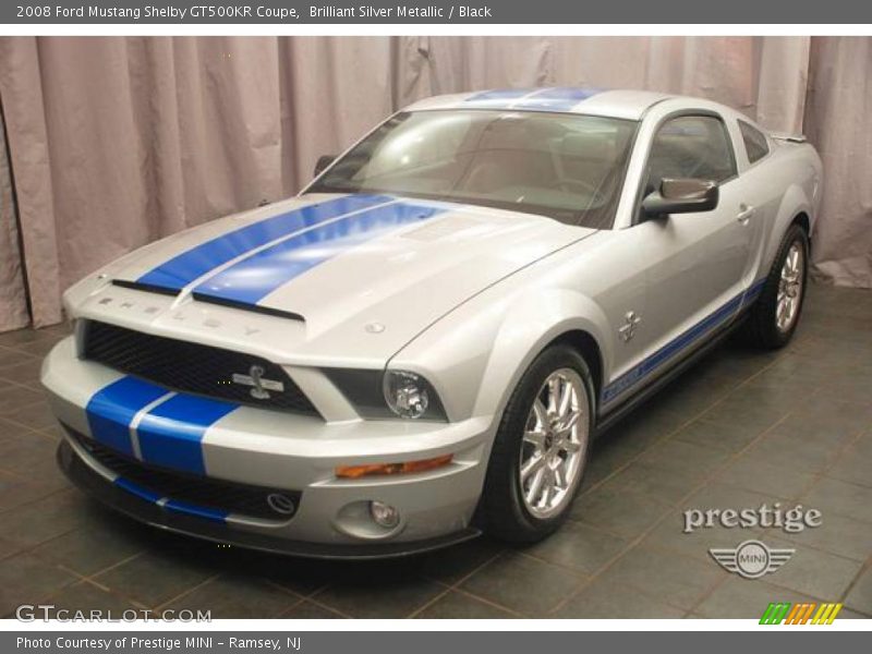 Brilliant Silver Metallic / Black 2008 Ford Mustang Shelby GT500KR Coupe
