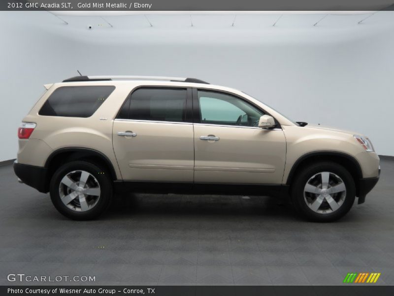 Gold Mist Metallic / Ebony 2012 GMC Acadia SLT