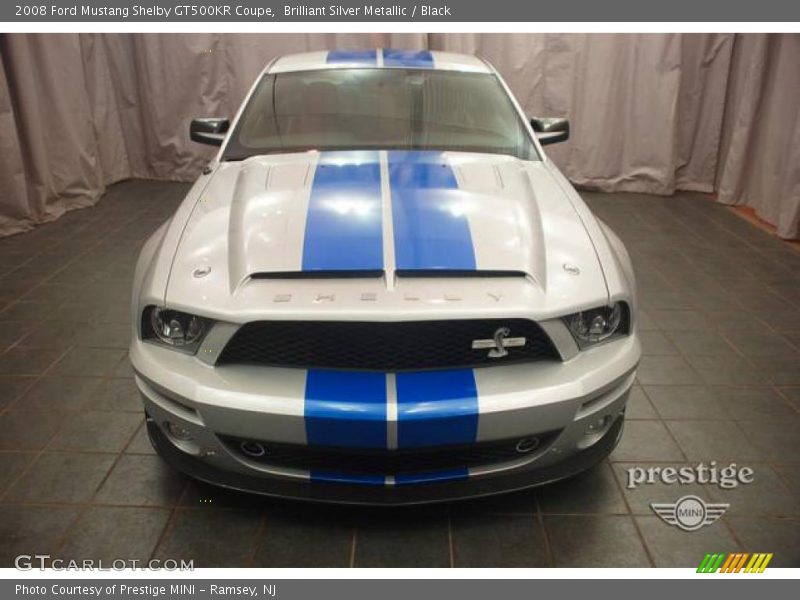 Brilliant Silver Metallic / Black 2008 Ford Mustang Shelby GT500KR Coupe