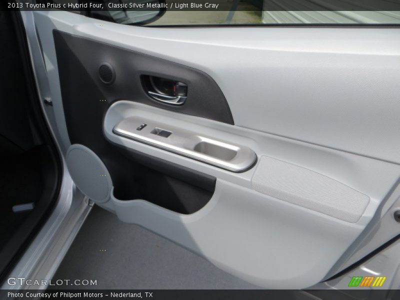 Classic Silver Metallic / Light Blue Gray 2013 Toyota Prius c Hybrid Four