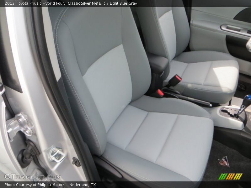 Classic Silver Metallic / Light Blue Gray 2013 Toyota Prius c Hybrid Four