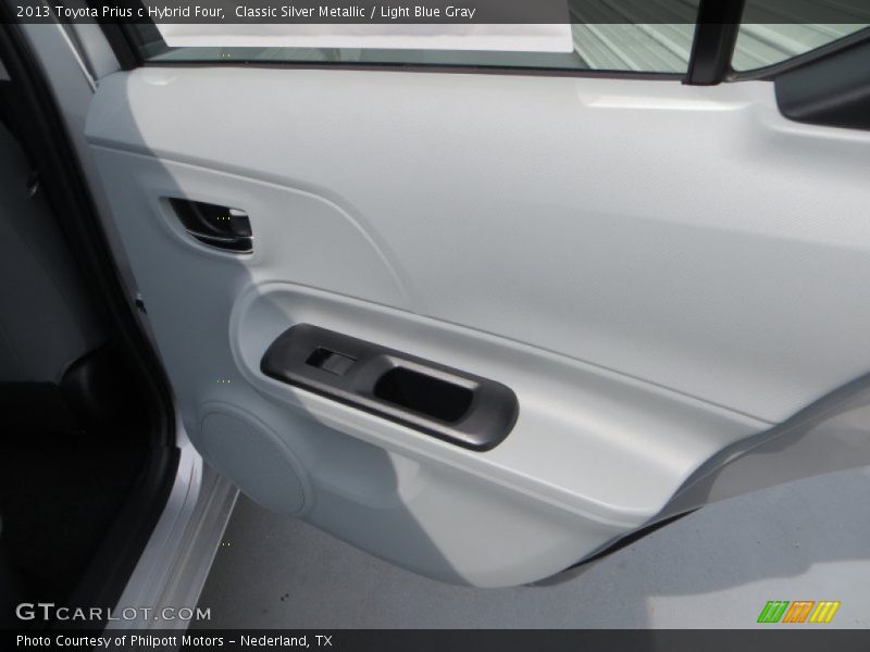 Classic Silver Metallic / Light Blue Gray 2013 Toyota Prius c Hybrid Four