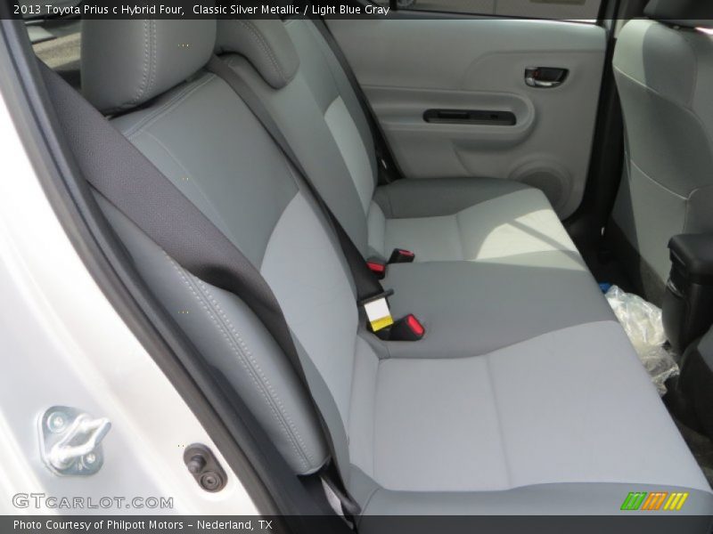 Classic Silver Metallic / Light Blue Gray 2013 Toyota Prius c Hybrid Four