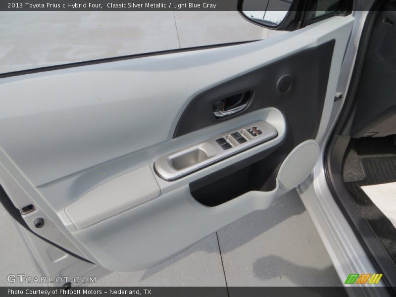 Classic Silver Metallic / Light Blue Gray 2013 Toyota Prius c Hybrid Four