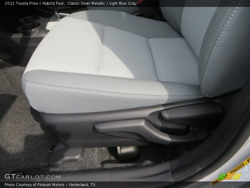 Classic Silver Metallic / Light Blue Gray 2013 Toyota Prius c Hybrid Four