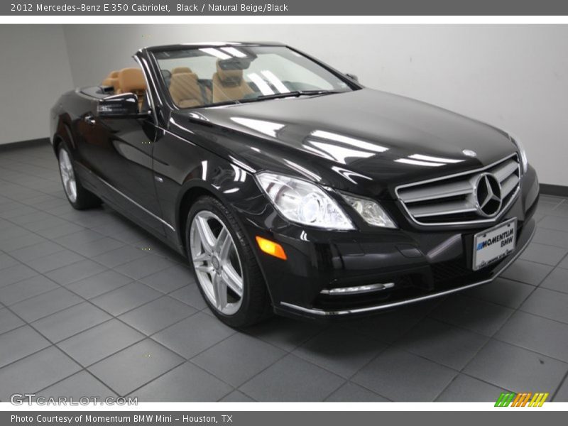 Black / Natural Beige/Black 2012 Mercedes-Benz E 350 Cabriolet