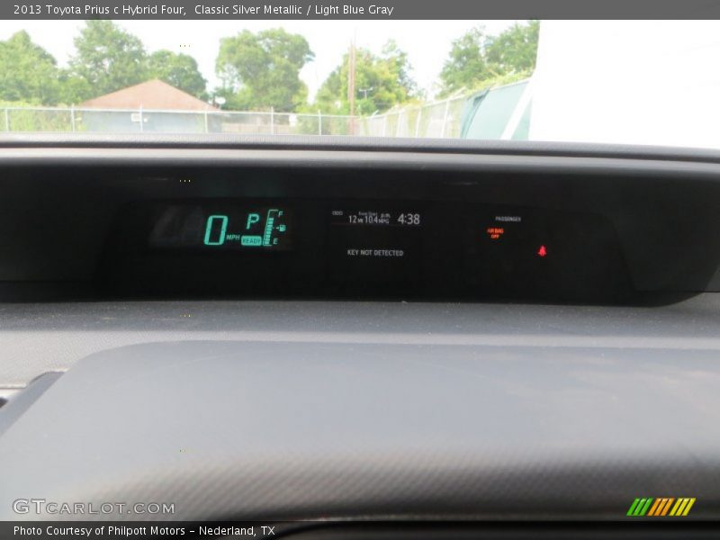 Classic Silver Metallic / Light Blue Gray 2013 Toyota Prius c Hybrid Four