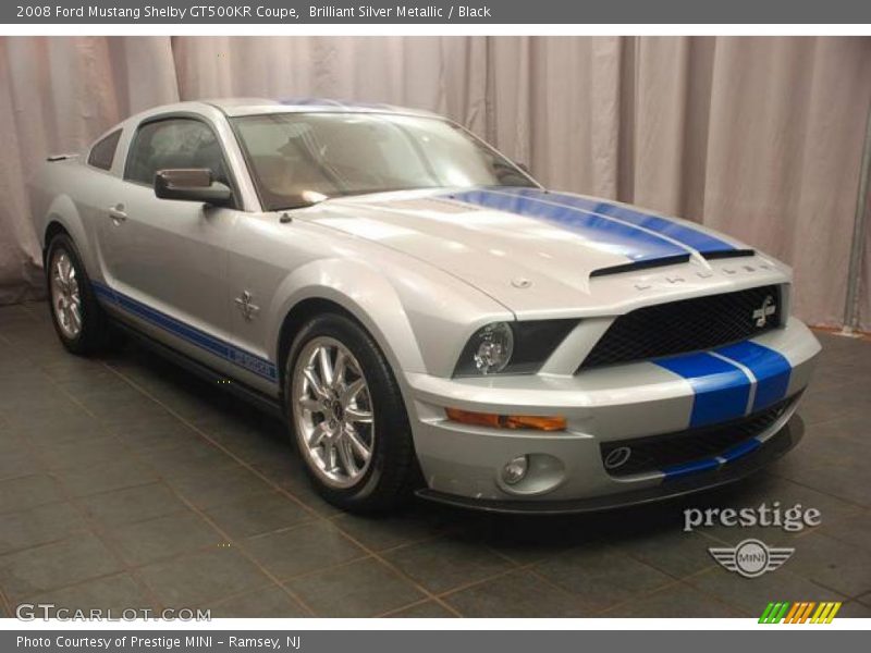 Brilliant Silver Metallic / Black 2008 Ford Mustang Shelby GT500KR Coupe