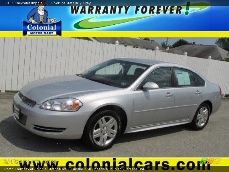 Silver Ice Metallic / Gray 2012 Chevrolet Impala LT
