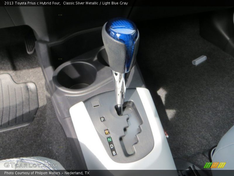 Classic Silver Metallic / Light Blue Gray 2013 Toyota Prius c Hybrid Four