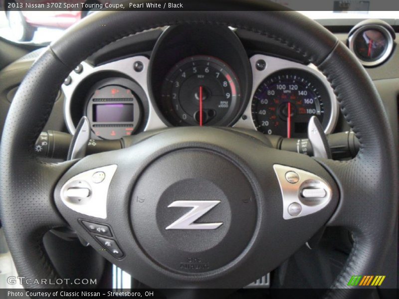 Pearl White / Black 2013 Nissan 370Z Sport Touring Coupe