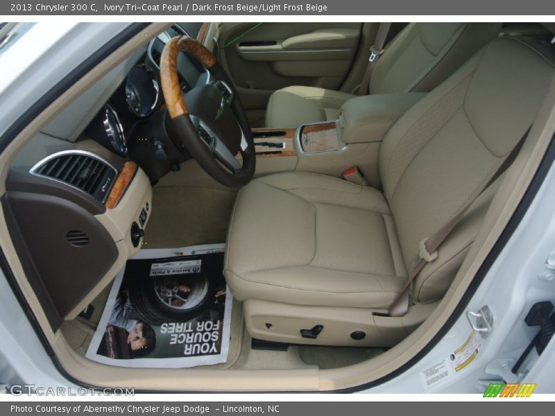 Ivory Tri-Coat Pearl / Dark Frost Beige/Light Frost Beige 2013 Chrysler 300 C