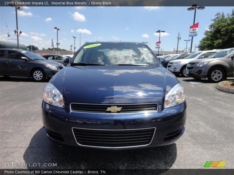 Imperial Blue Metallic / Ebony Black 2008 Chevrolet Impala LS