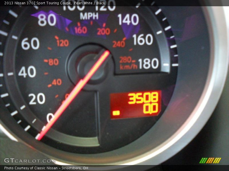 Pearl White / Black 2013 Nissan 370Z Sport Touring Coupe