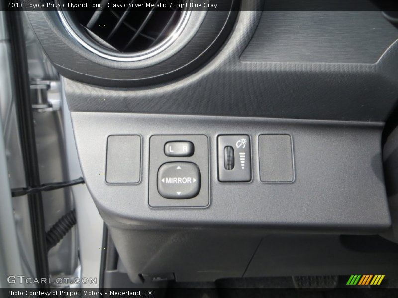 Classic Silver Metallic / Light Blue Gray 2013 Toyota Prius c Hybrid Four