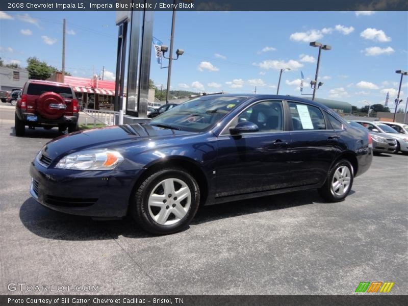 Imperial Blue Metallic / Ebony Black 2008 Chevrolet Impala LS