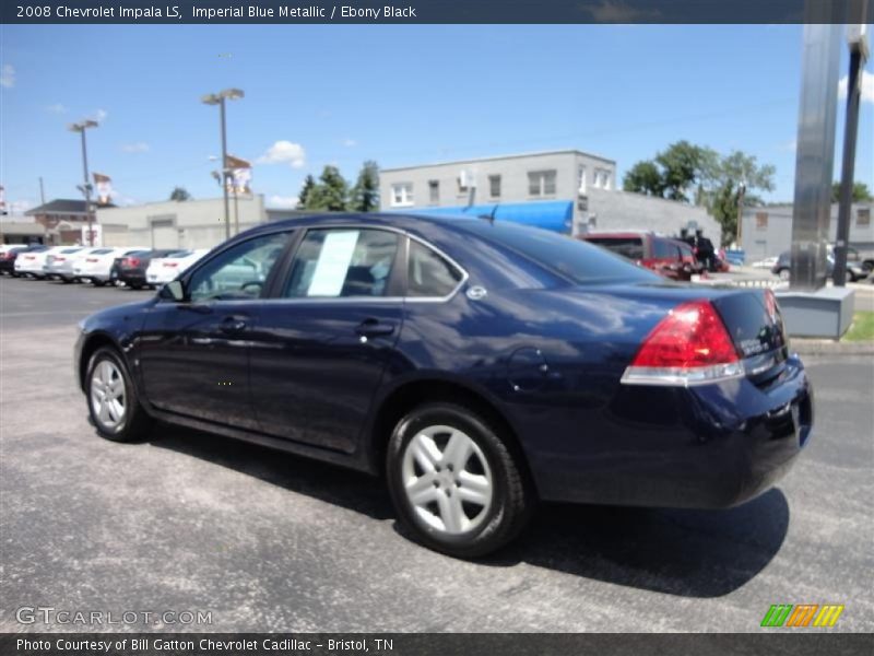 Imperial Blue Metallic / Ebony Black 2008 Chevrolet Impala LS
