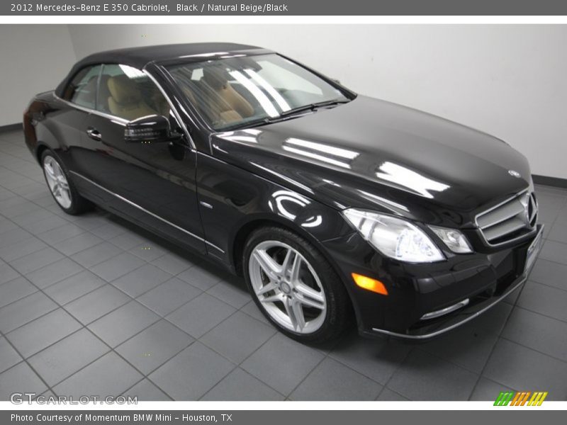 Black / Natural Beige/Black 2012 Mercedes-Benz E 350 Cabriolet