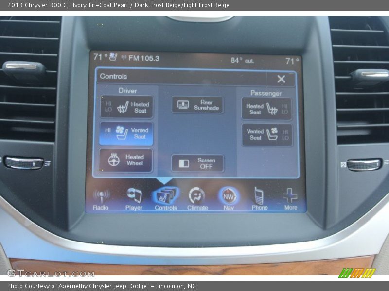 Ivory Tri-Coat Pearl / Dark Frost Beige/Light Frost Beige 2013 Chrysler 300 C