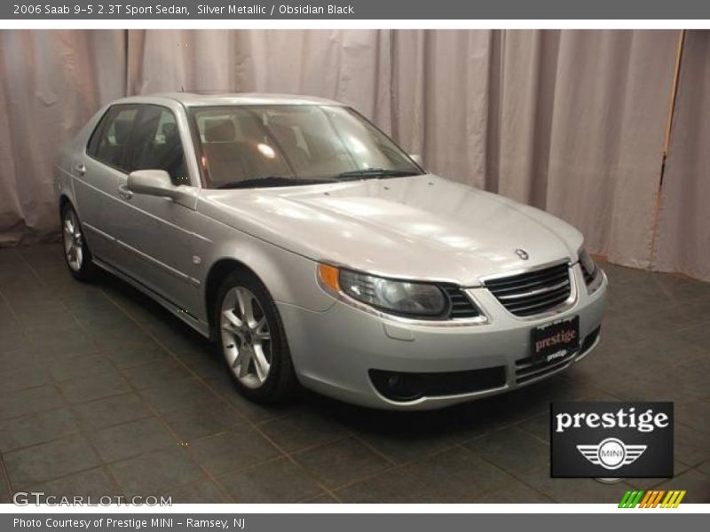 Silver Metallic / Obsidian Black 2006 Saab 9-5 2.3T Sport Sedan