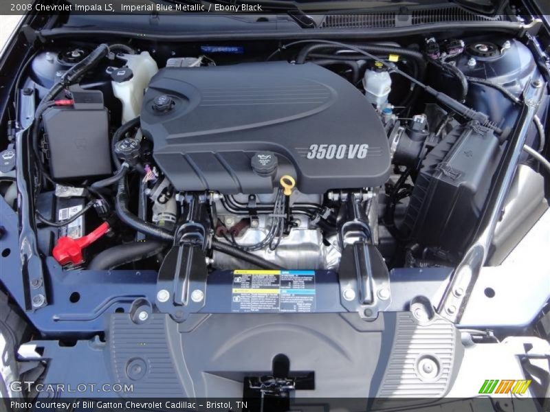 Imperial Blue Metallic / Ebony Black 2008 Chevrolet Impala LS