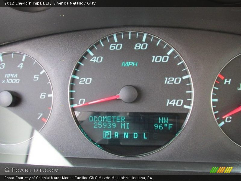 Silver Ice Metallic / Gray 2012 Chevrolet Impala LT