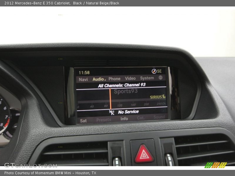 Black / Natural Beige/Black 2012 Mercedes-Benz E 350 Cabriolet