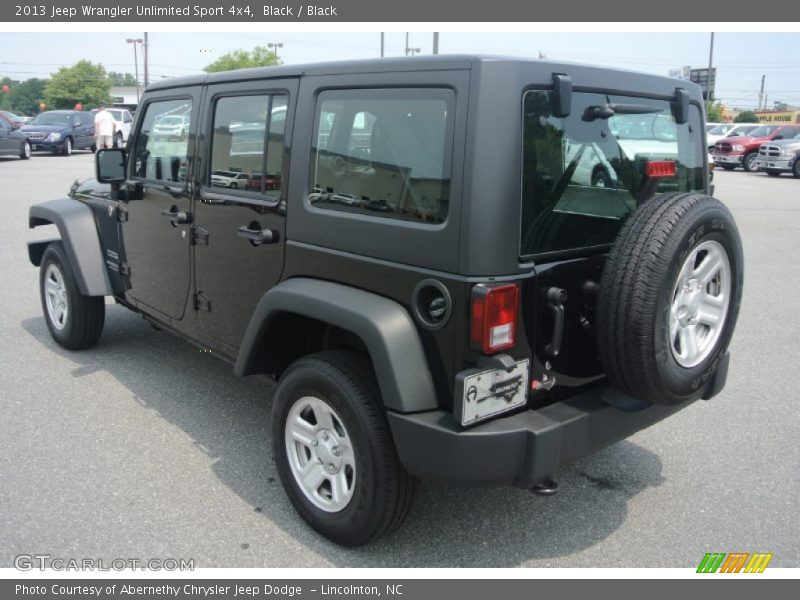 Black / Black 2013 Jeep Wrangler Unlimited Sport 4x4