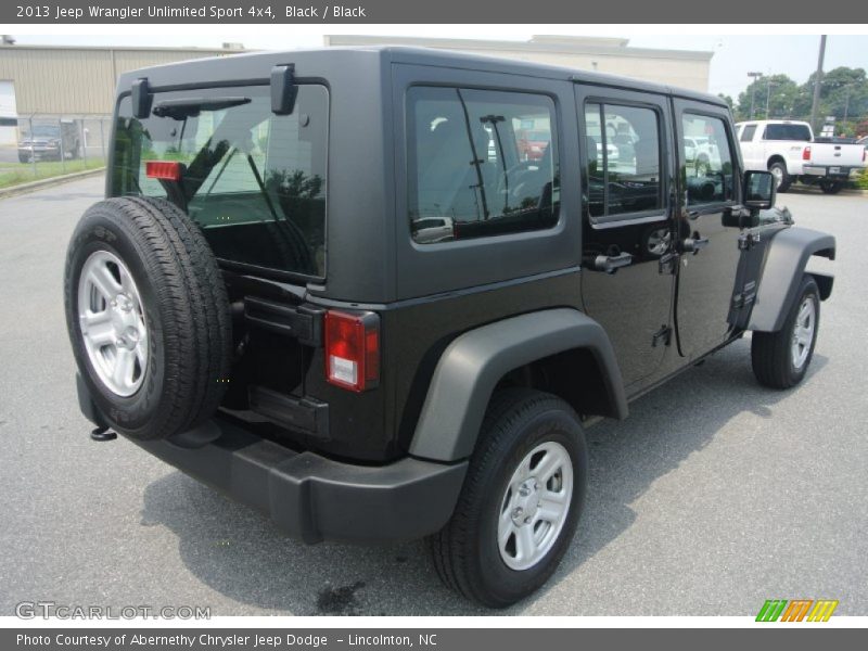 Black / Black 2013 Jeep Wrangler Unlimited Sport 4x4