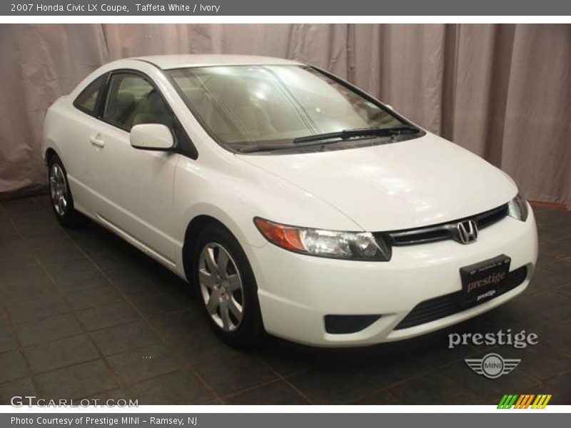 Taffeta White / Ivory 2007 Honda Civic LX Coupe
