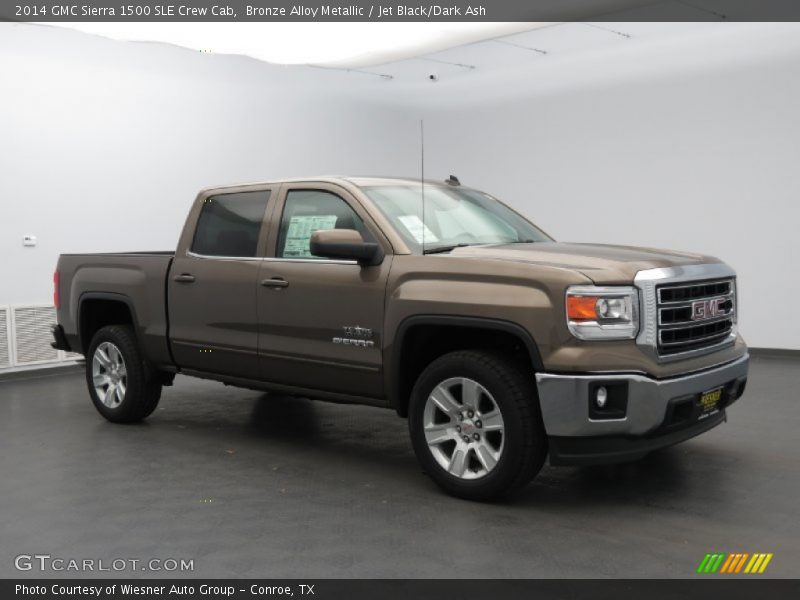 Bronze Alloy Metallic / Jet Black/Dark Ash 2014 GMC Sierra 1500 SLE Crew Cab