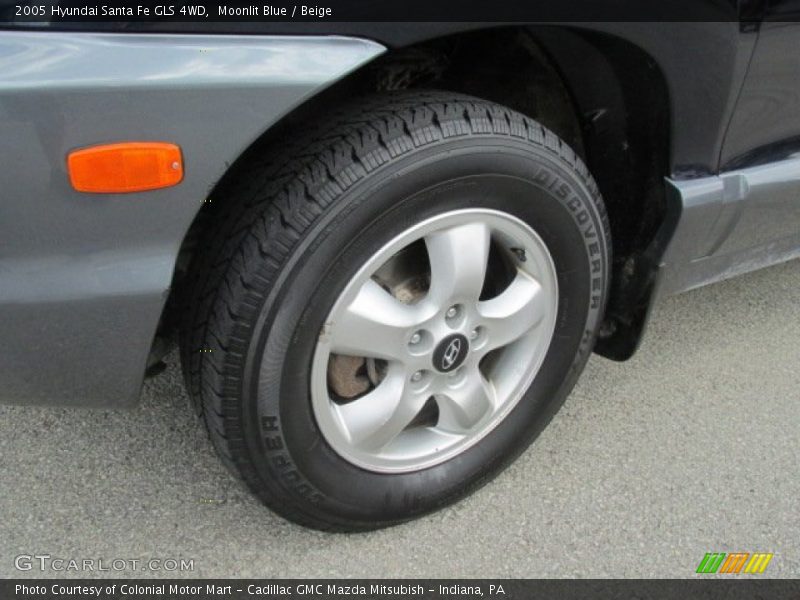Moonlit Blue / Beige 2005 Hyundai Santa Fe GLS 4WD