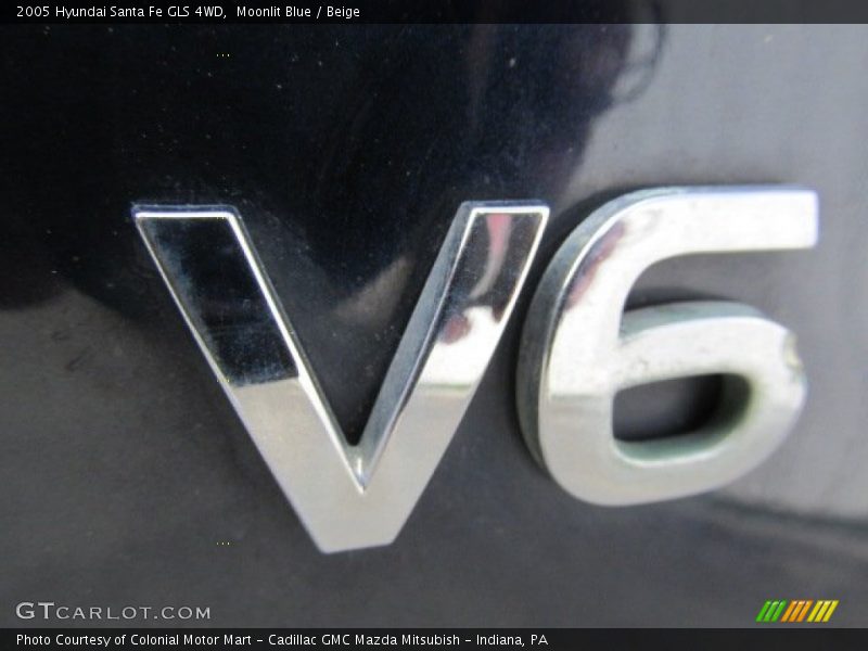 Moonlit Blue / Beige 2005 Hyundai Santa Fe GLS 4WD