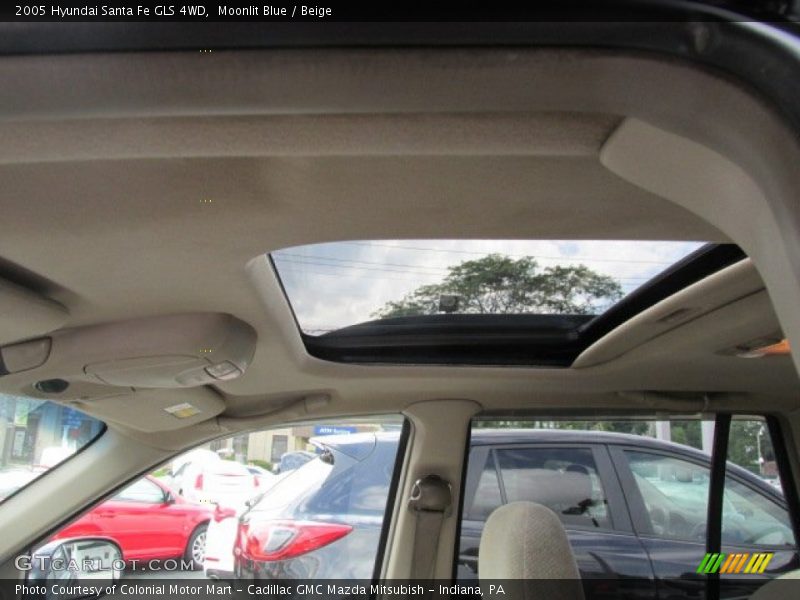 Moonlit Blue / Beige 2005 Hyundai Santa Fe GLS 4WD