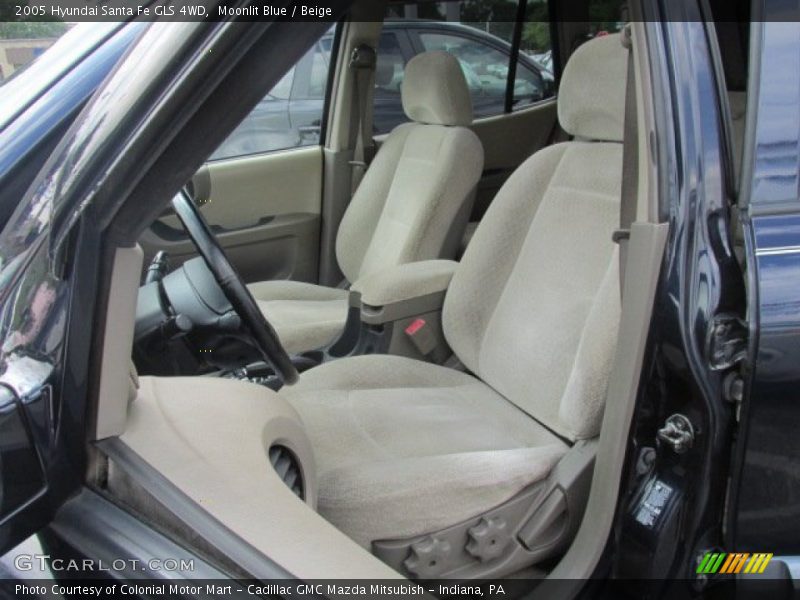 Moonlit Blue / Beige 2005 Hyundai Santa Fe GLS 4WD