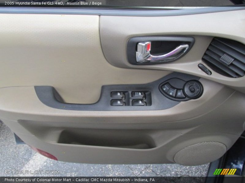 Moonlit Blue / Beige 2005 Hyundai Santa Fe GLS 4WD
