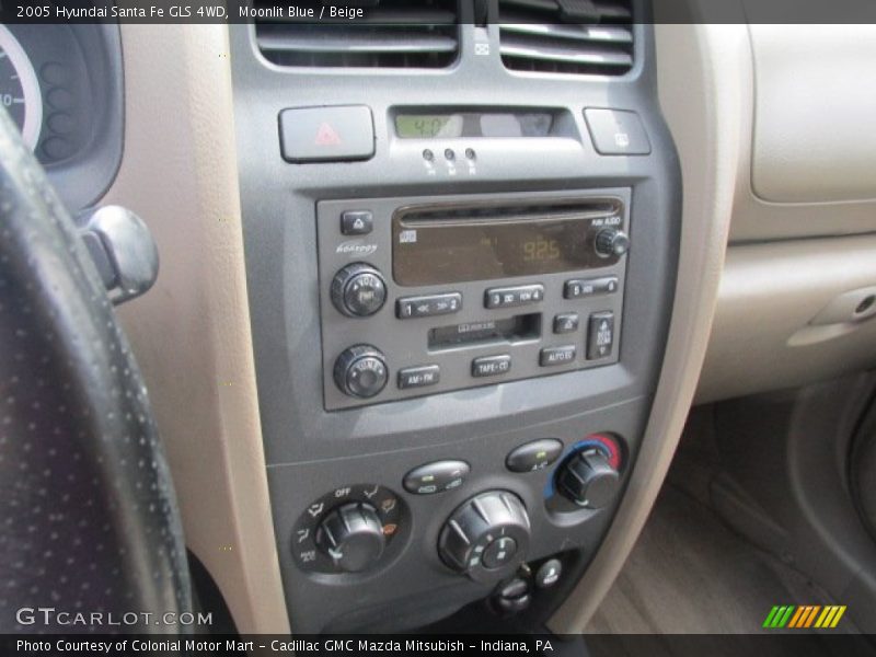 Moonlit Blue / Beige 2005 Hyundai Santa Fe GLS 4WD