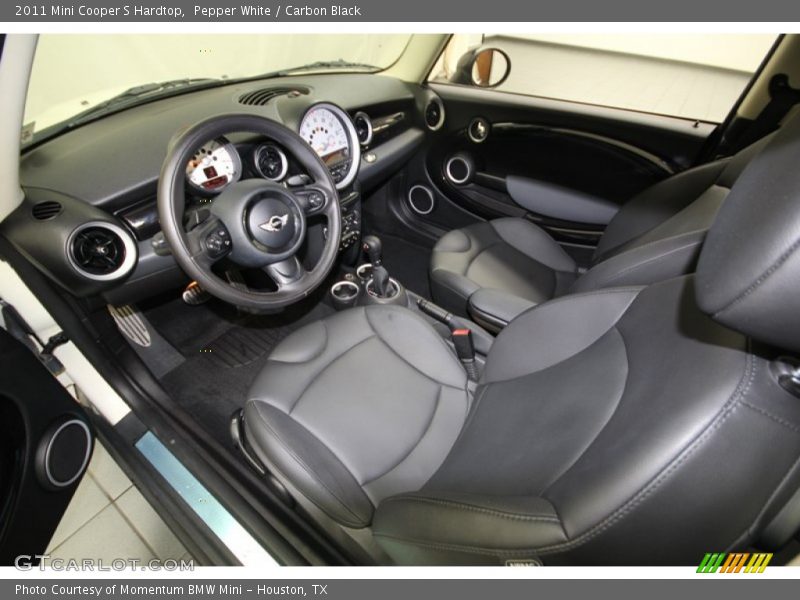 Pepper White / Carbon Black 2011 Mini Cooper S Hardtop