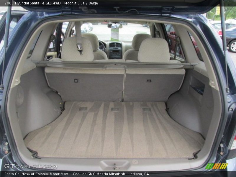 Moonlit Blue / Beige 2005 Hyundai Santa Fe GLS 4WD