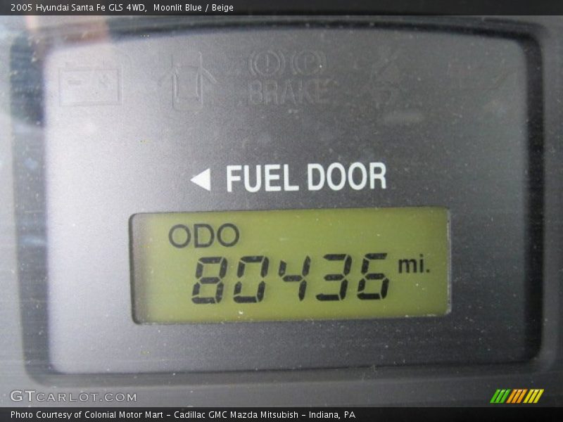 Moonlit Blue / Beige 2005 Hyundai Santa Fe GLS 4WD