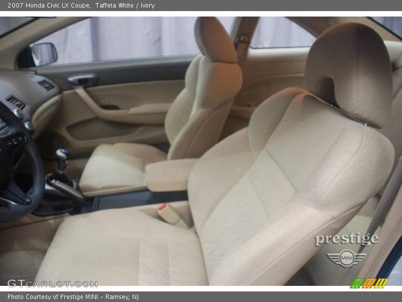 Taffeta White / Ivory 2007 Honda Civic LX Coupe