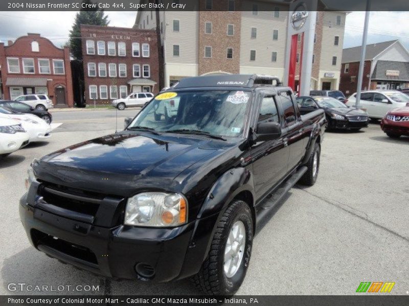 Super Black / Gray 2004 Nissan Frontier SC Crew Cab 4x4