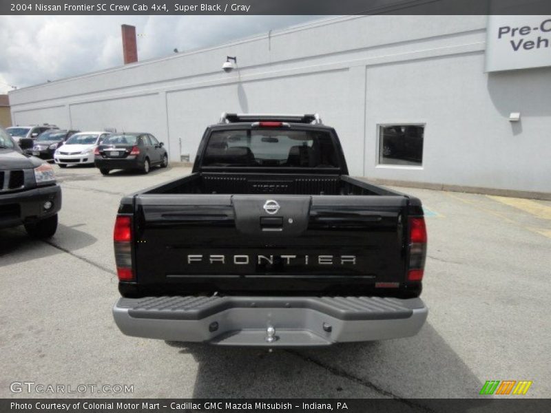 Super Black / Gray 2004 Nissan Frontier SC Crew Cab 4x4