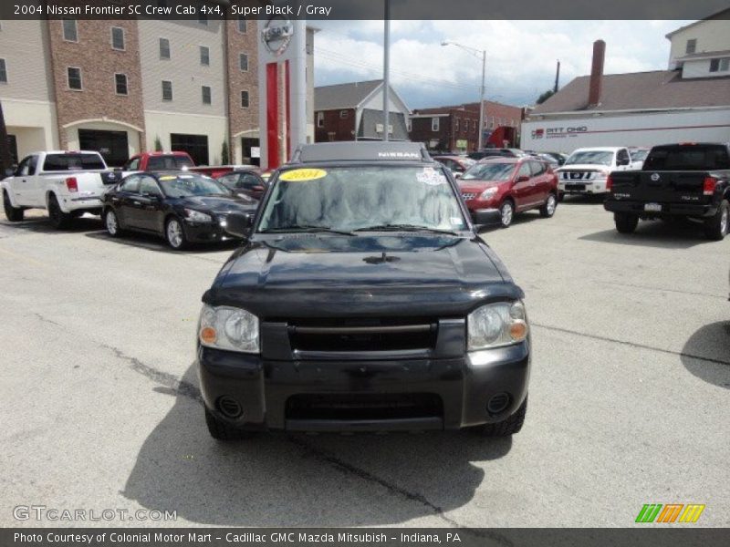 Super Black / Gray 2004 Nissan Frontier SC Crew Cab 4x4