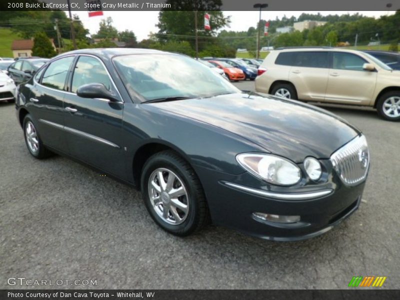 Stone Gray Metallic / Titanium 2008 Buick LaCrosse CX