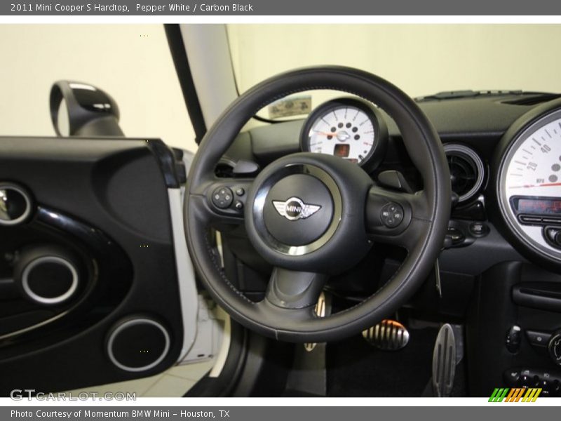 Pepper White / Carbon Black 2011 Mini Cooper S Hardtop