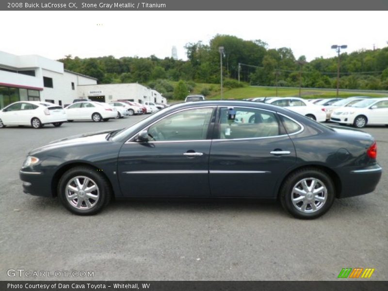 Stone Gray Metallic / Titanium 2008 Buick LaCrosse CX