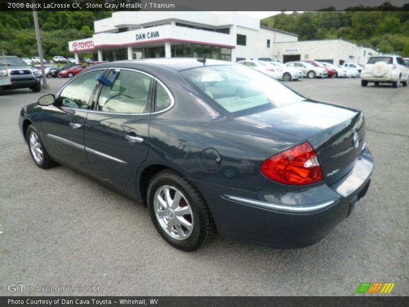 Stone Gray Metallic / Titanium 2008 Buick LaCrosse CX
