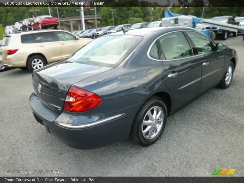 Stone Gray Metallic / Titanium 2008 Buick LaCrosse CX